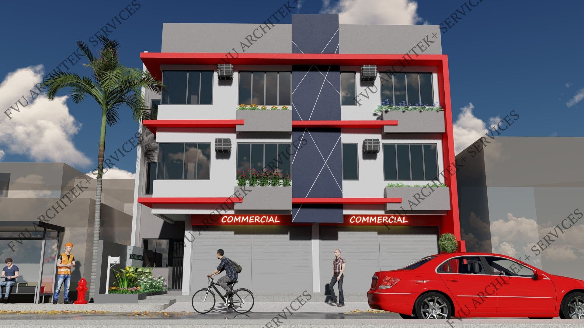 PROPOSED 3 STOREY COMMERCIAL BUILDING WITH APARTMENT