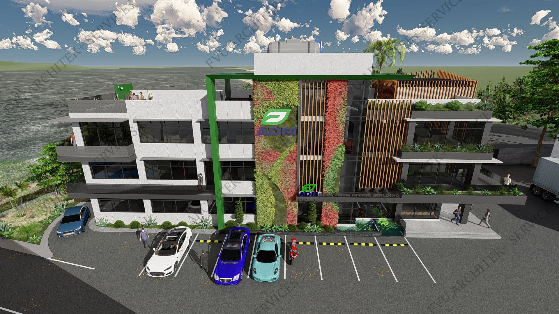 PROPOSED 3 STOREY OFFICE BUILDING WITH ROOF DECK