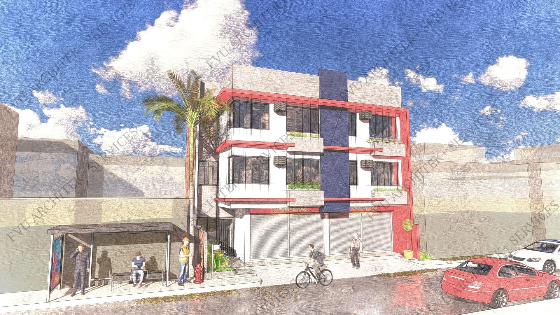 PROPOSED 3 STOREY COMMERCIAL BUILDING WITH APARTMENT thumbnail 4