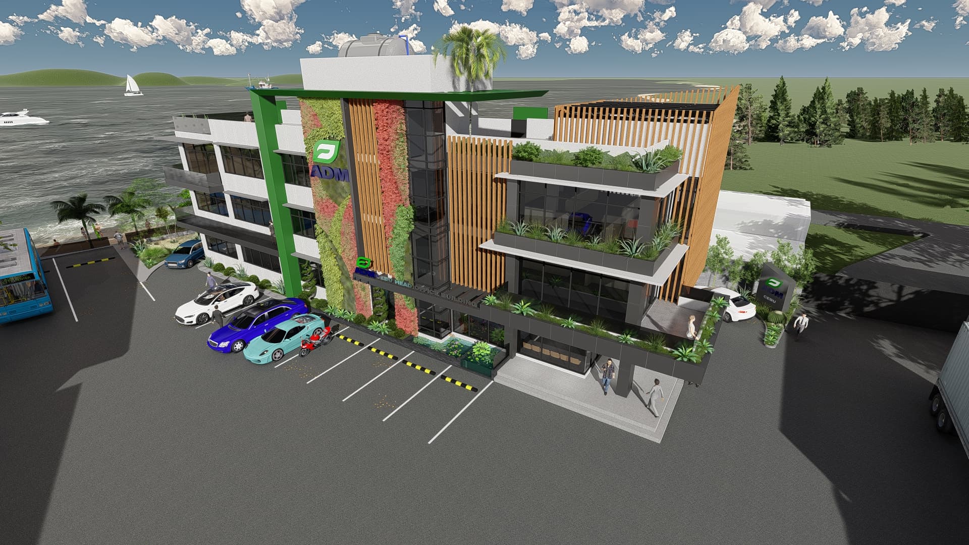 PROPOSED 3 STOREY OFFICE BUILDING WITH ROOF DECK - Image 1